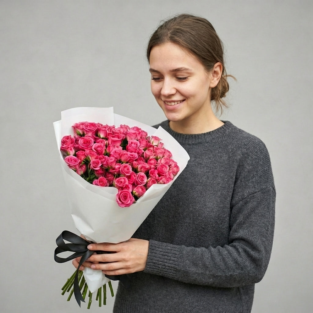 Pink Spray Roses