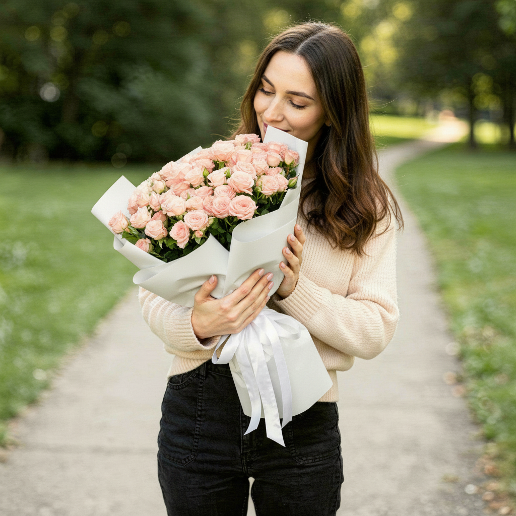 Pink Spray Roses