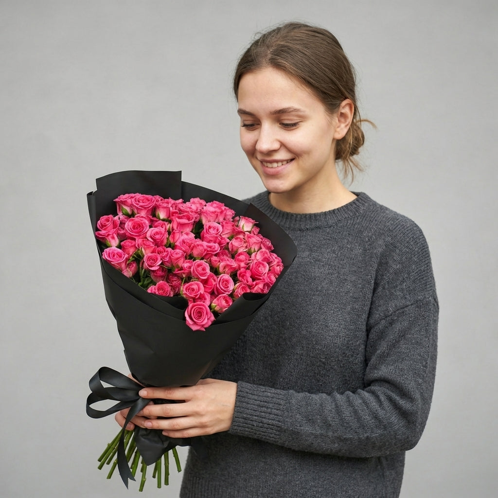 Pink Spray Roses