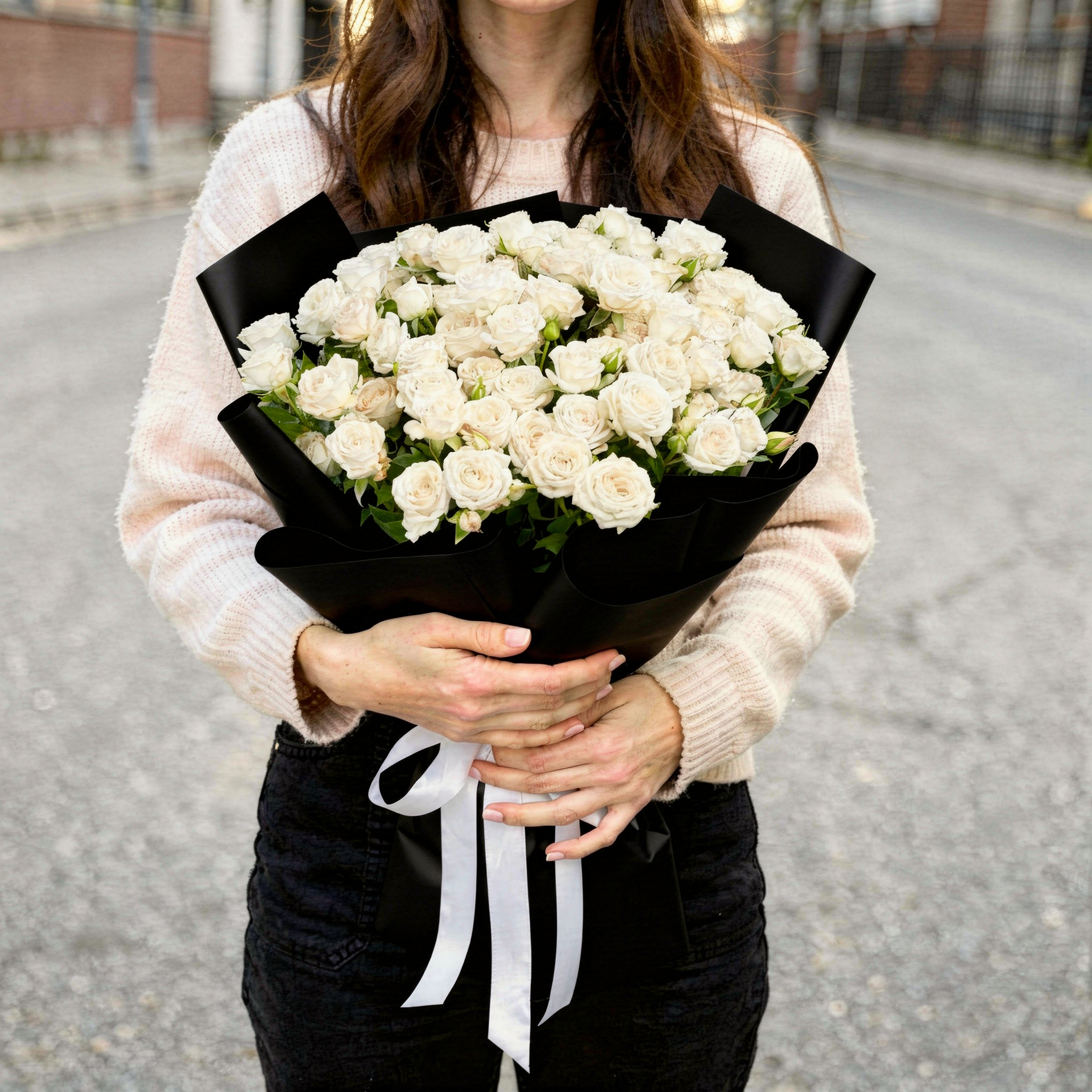 White Spray Roses