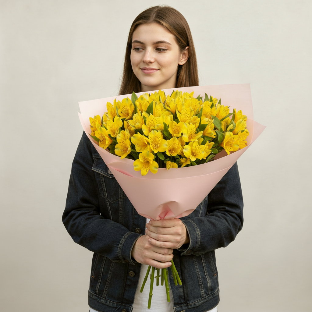 Yellow Alstroemeria