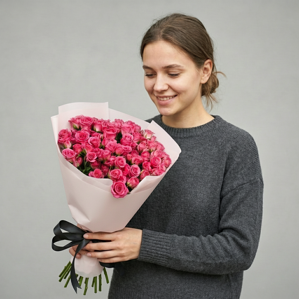 Pink Spray Roses