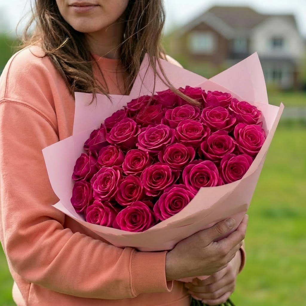 Dark Pink Roses