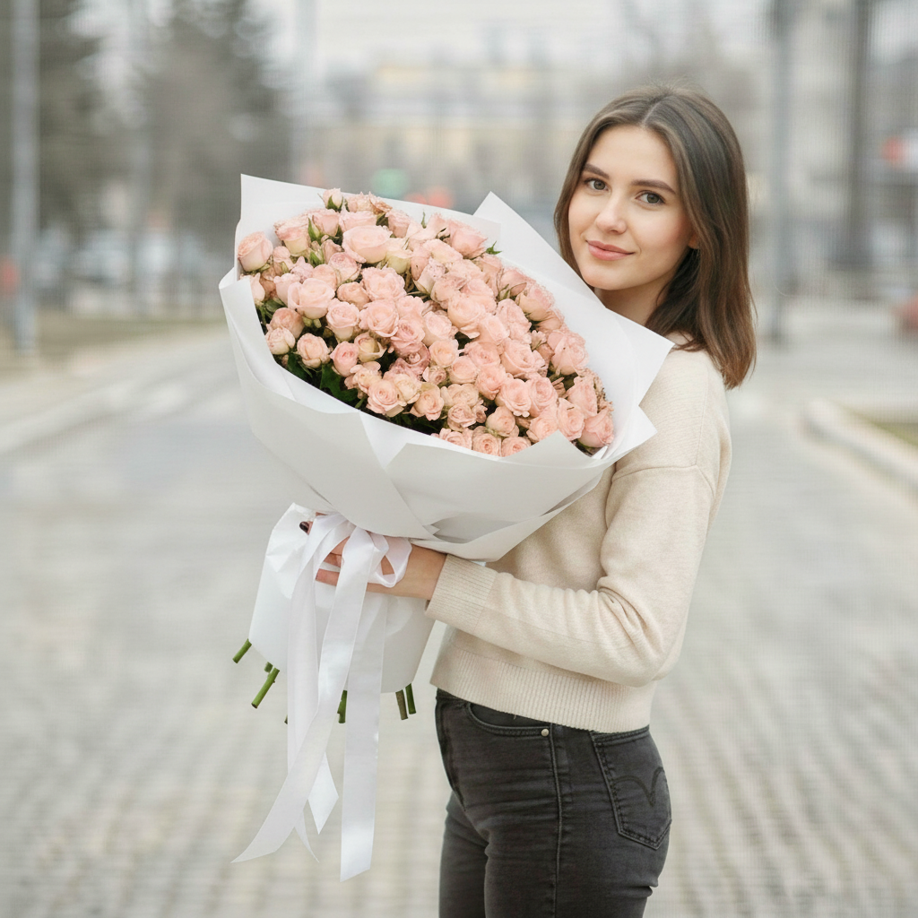 Pink Spray Roses