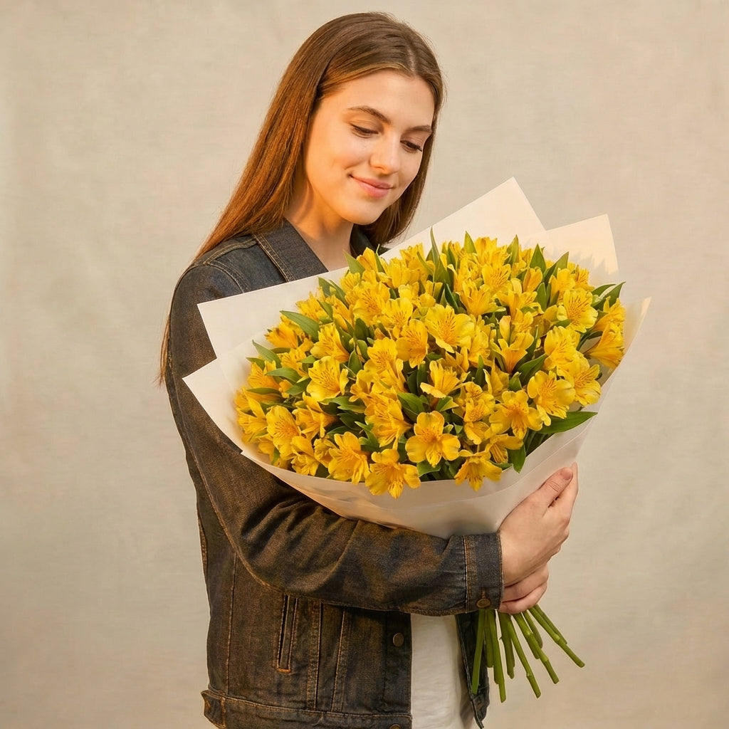 Yellow Alstroemeria