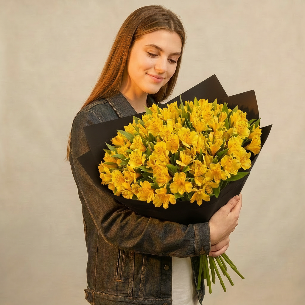 Yellow Alstroemeria