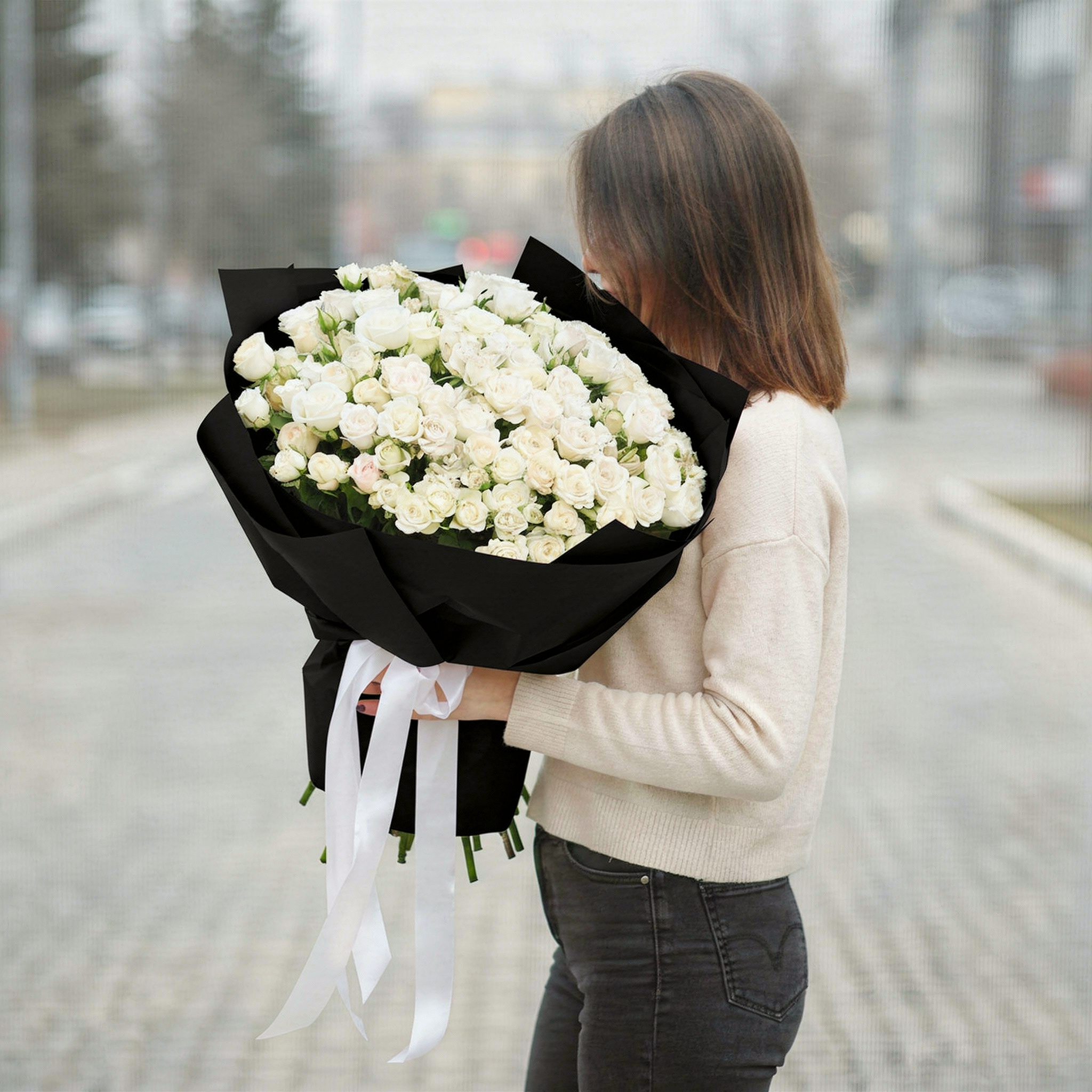 White Spray Roses