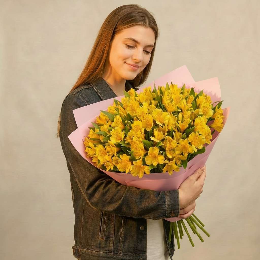 Yellow Alstroemeria
