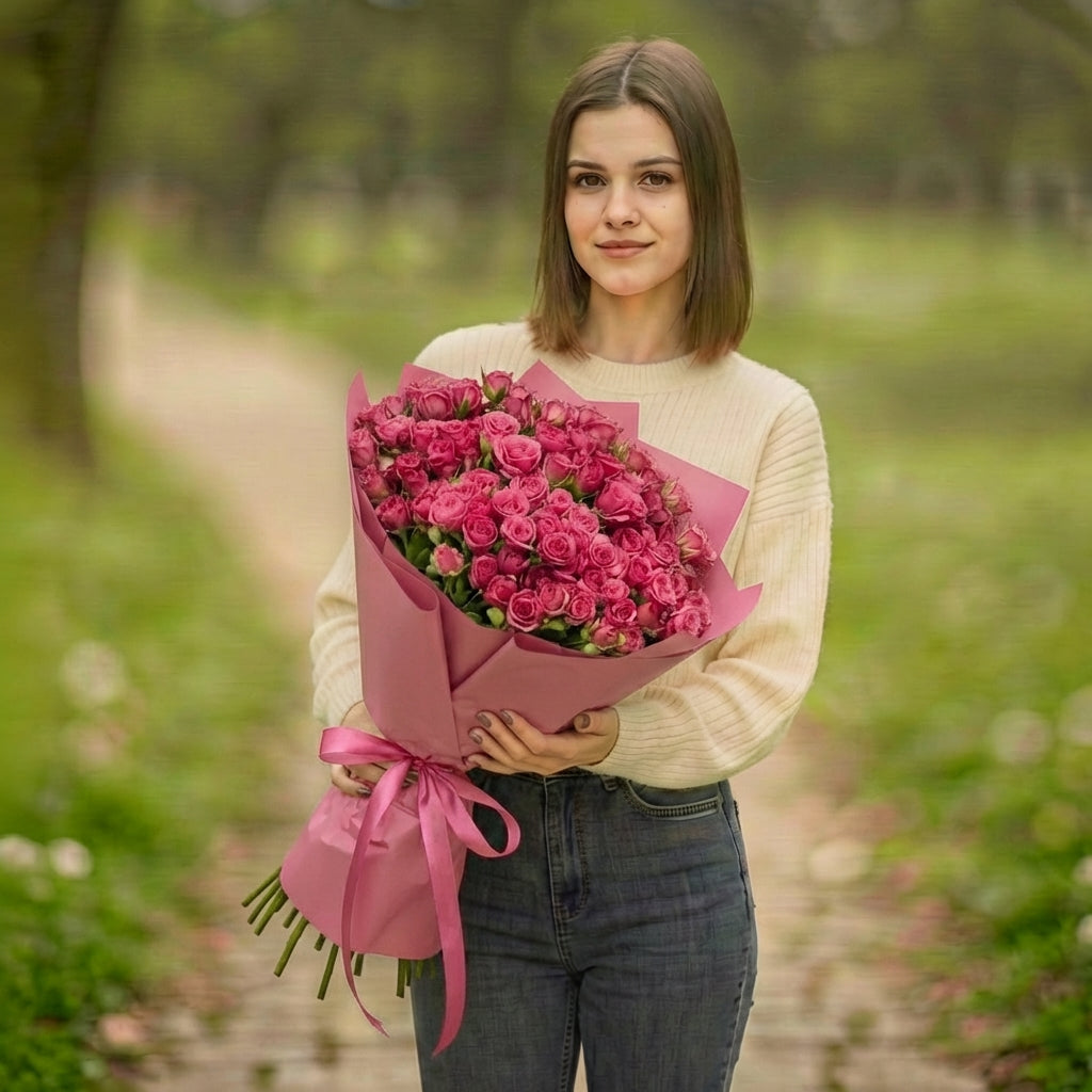 Pink Spray Roses