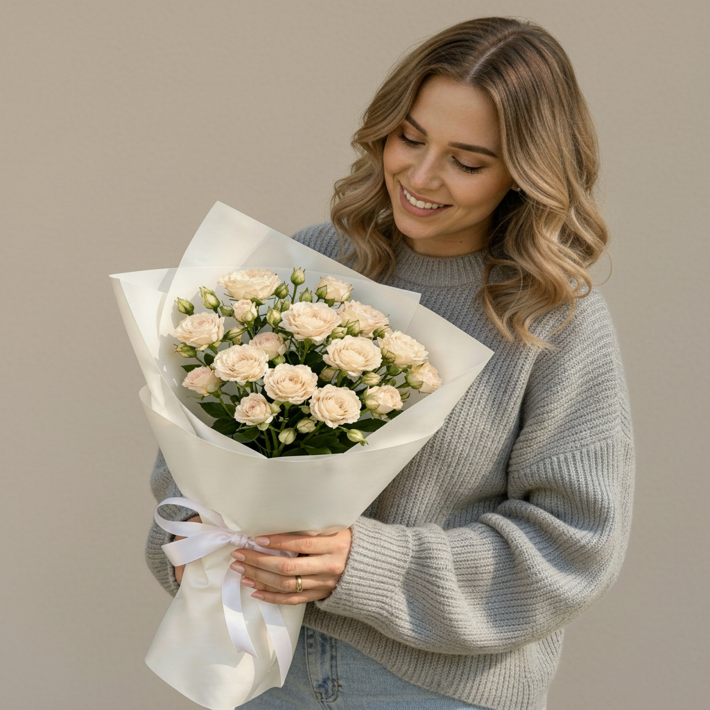 White Spray Roses