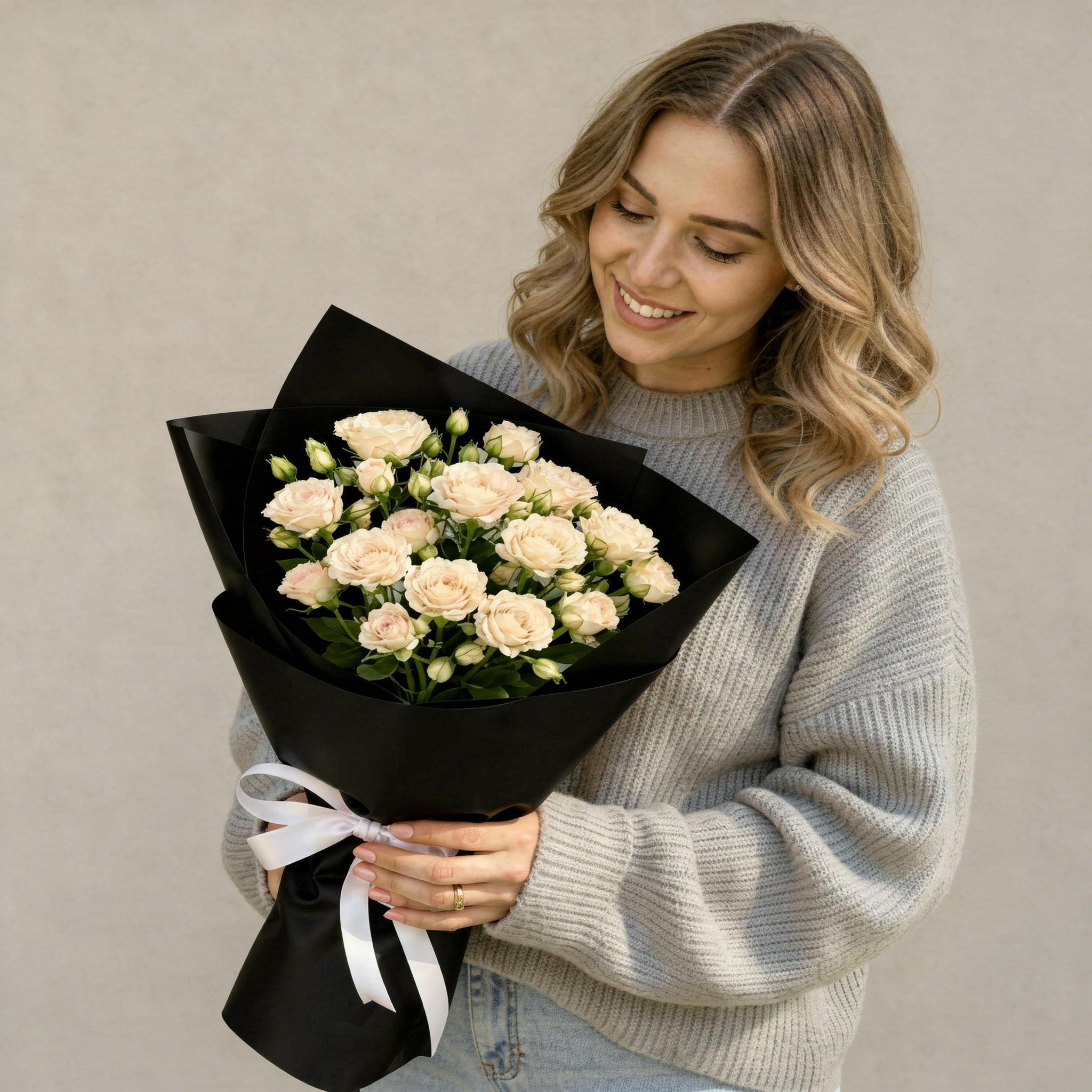 White Spray Roses