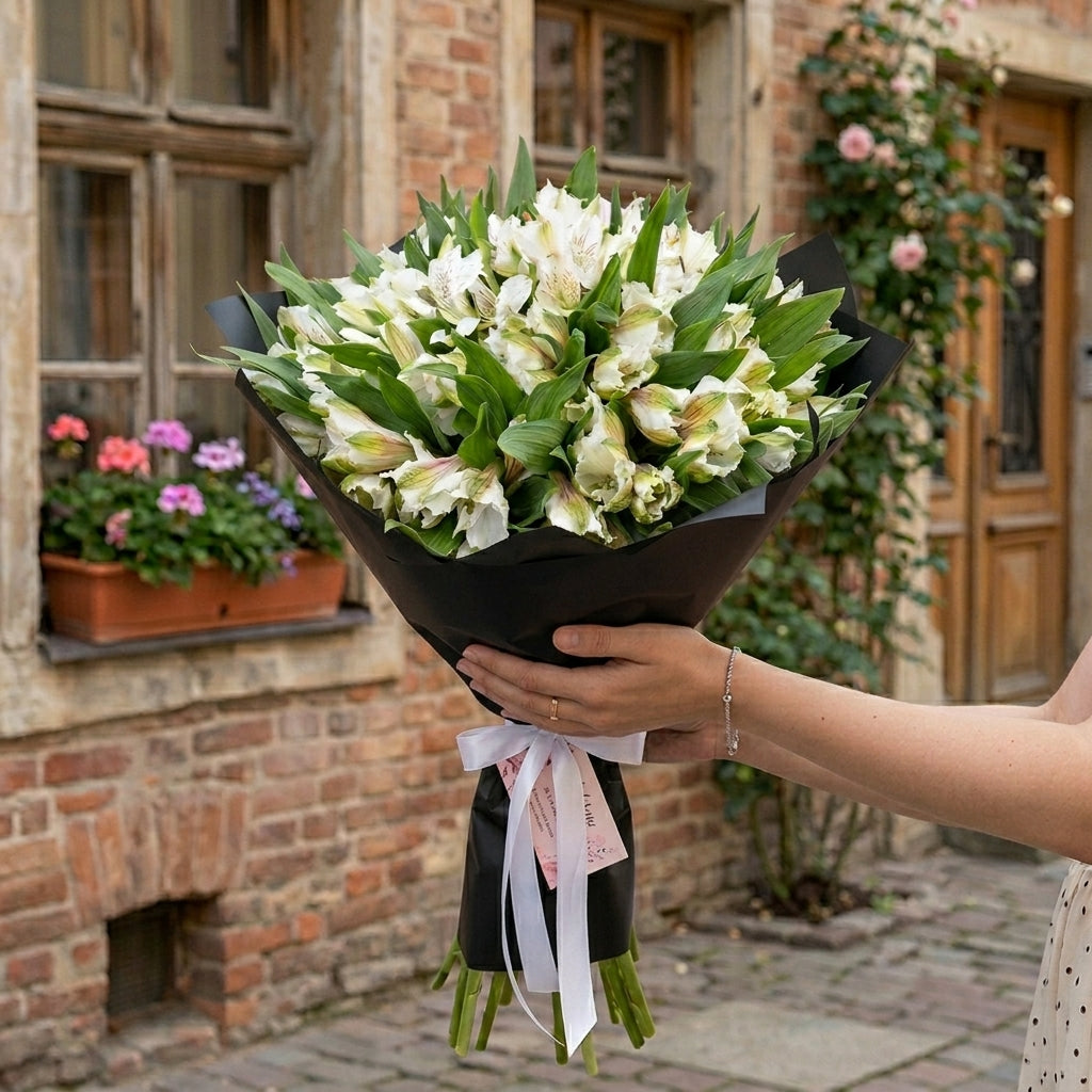White Alstroemeria
